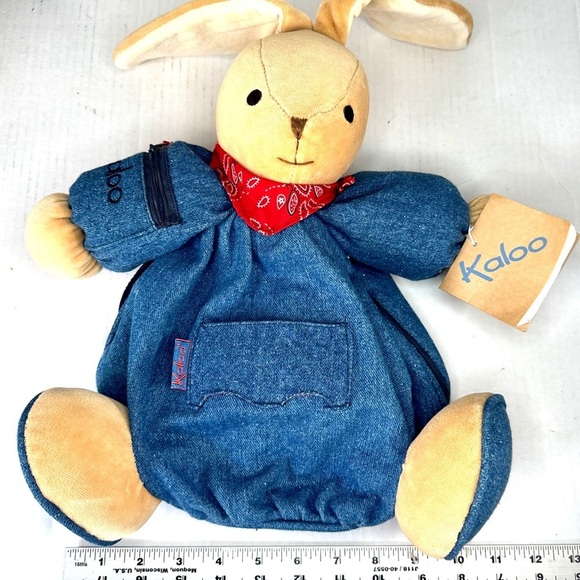 Vintage 1998 Kaloo Rabbit Denim Backpack - Picture 13 of 14
